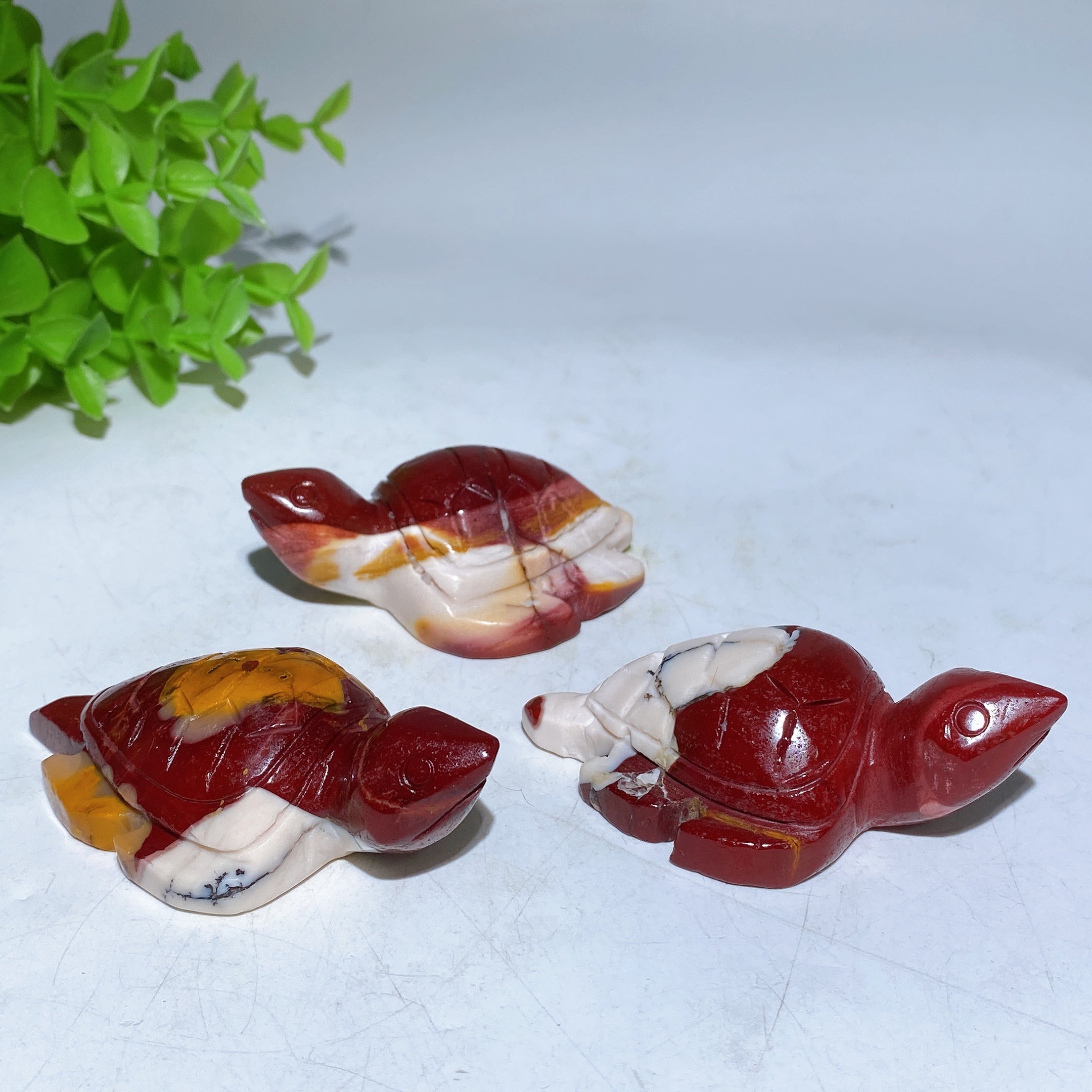 2.4-2.9 inch Mookite Crystal Turtle Carving for Healing