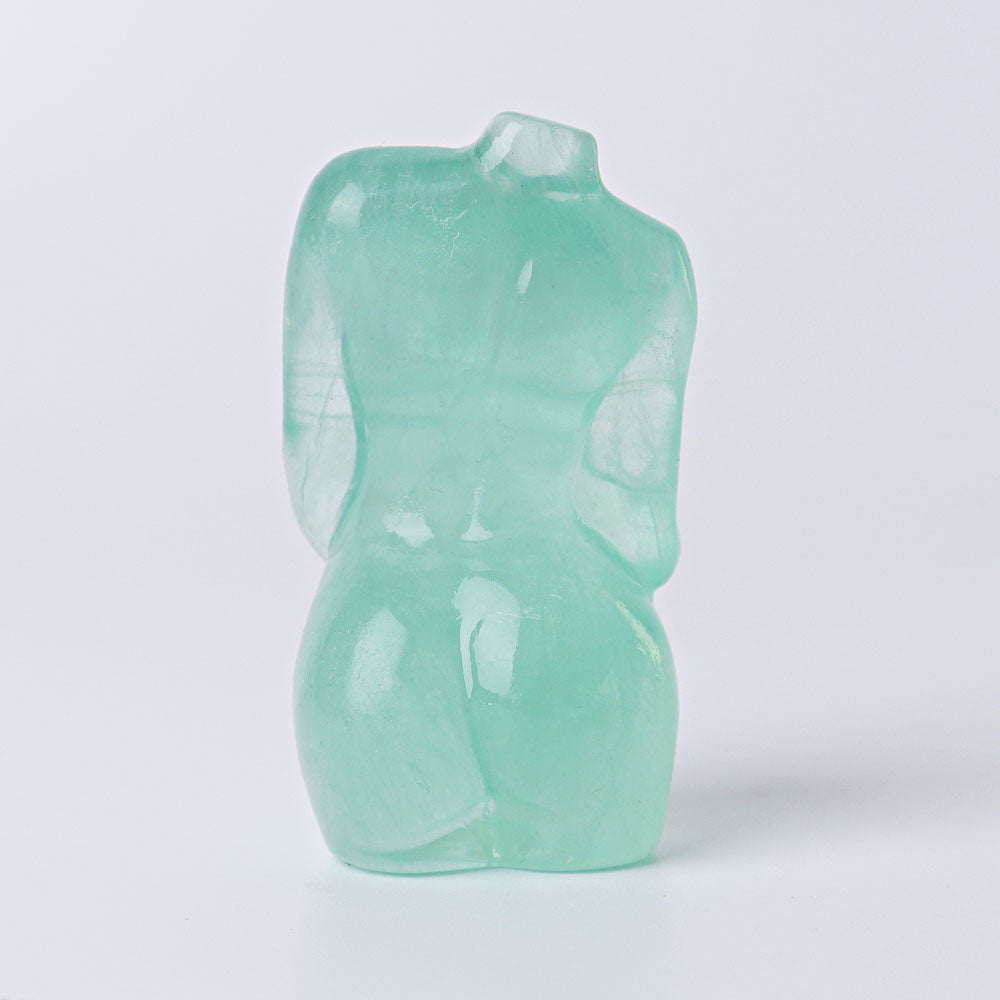 2.4 Inch Fluorite Crystal Figurine Carving for Healing