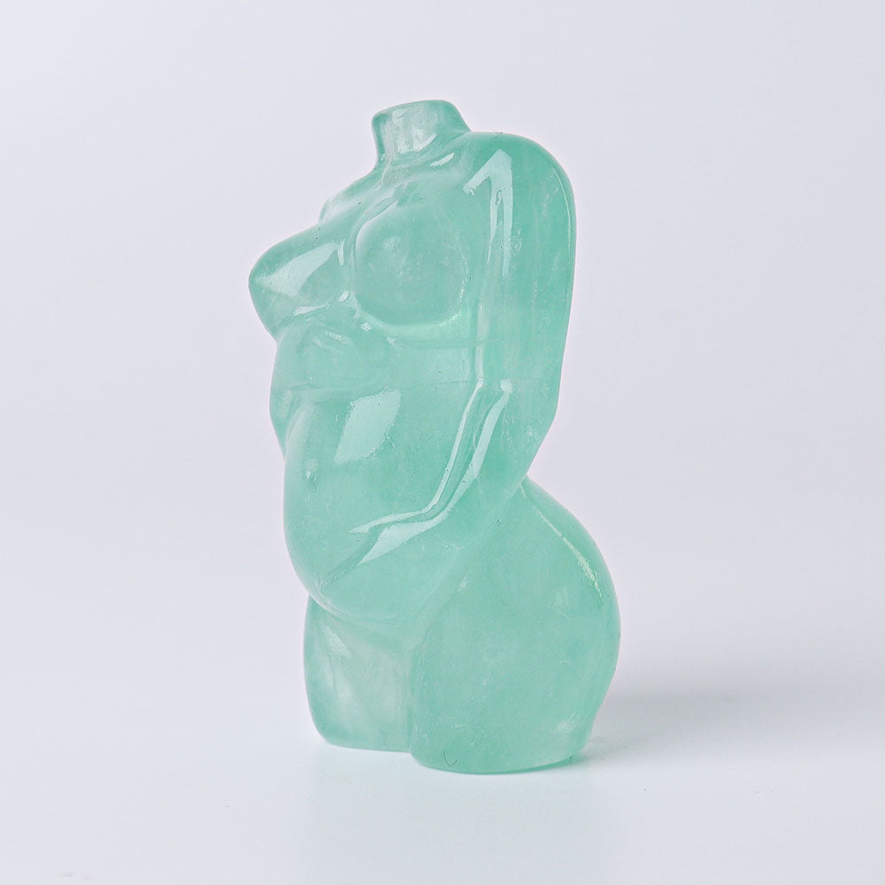 2.4 Inch Fluorite Crystal Figurine Carving for Healing