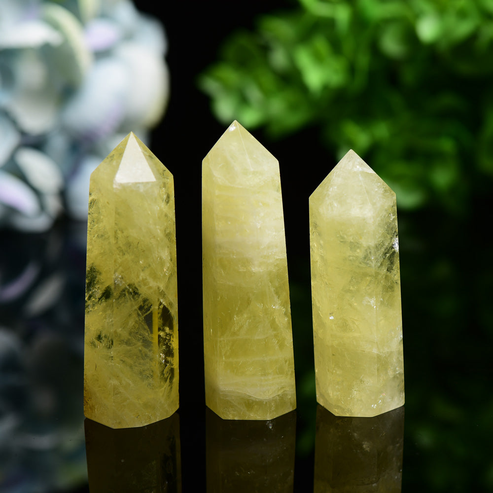 2.5-4.5 inch Citrine Crystal Points for Healing & Energy