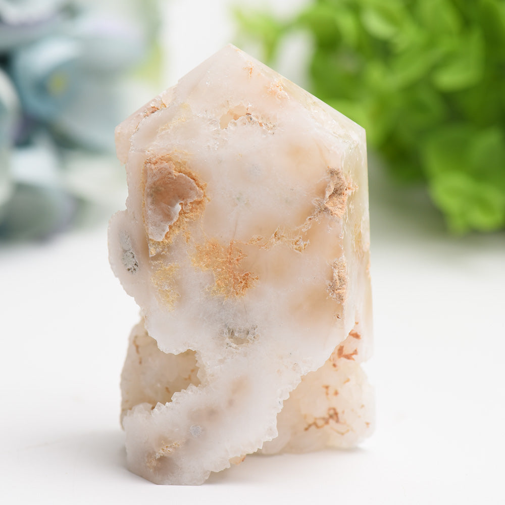 2.5-4.5 inch Druzy Quartz Healing Tower for Energy Balance