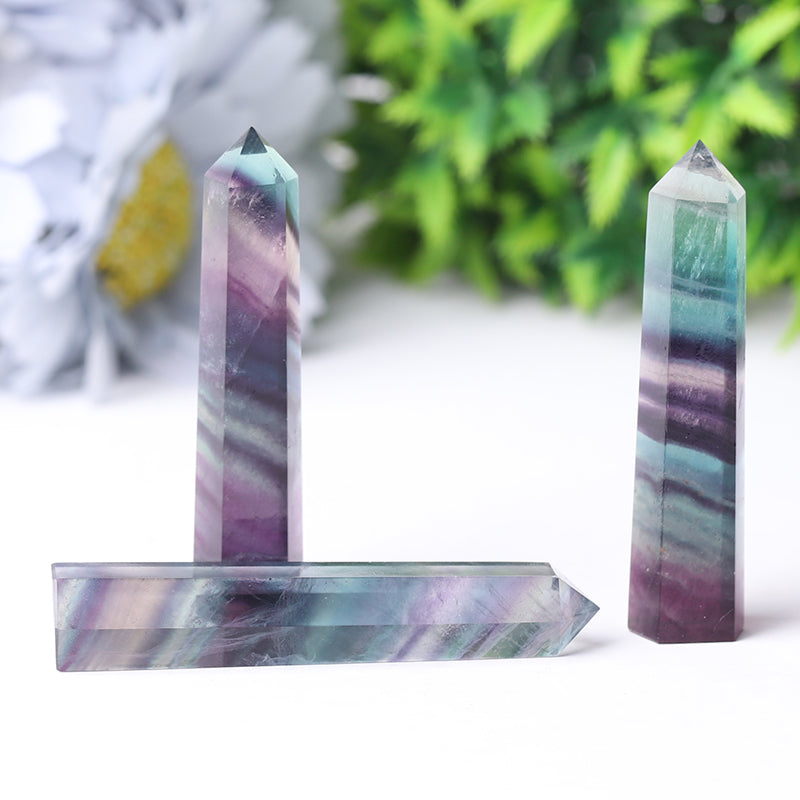 2.5-4.5 Inches Fluorite Crystal Towers Healing Energy