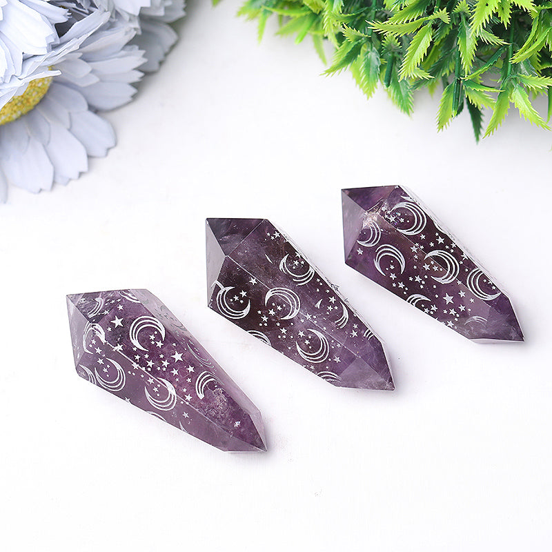 2.5" Amethyst Double Terminated Crystal for Healing