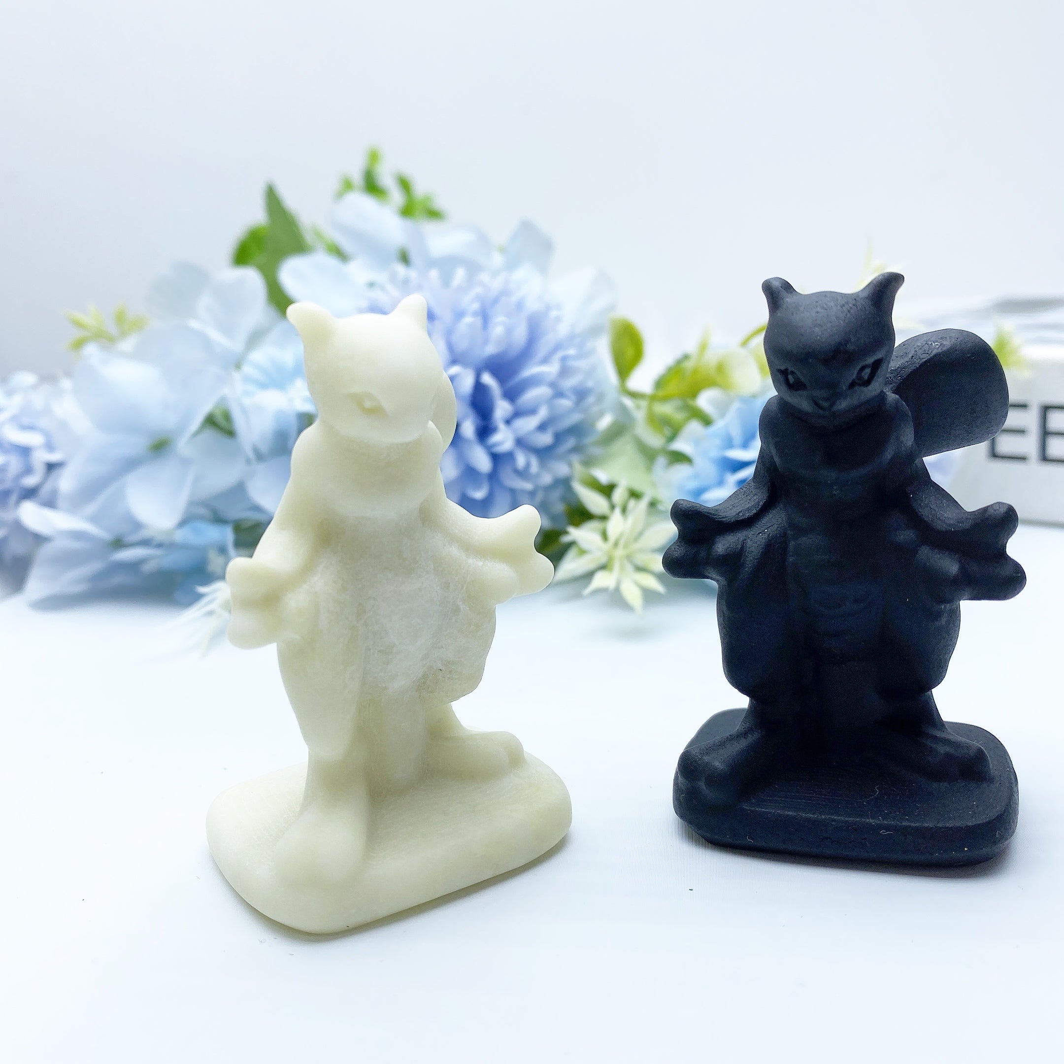 2.5" Black Obsidian and Serpentine Animal Figurines | Spirit Totems