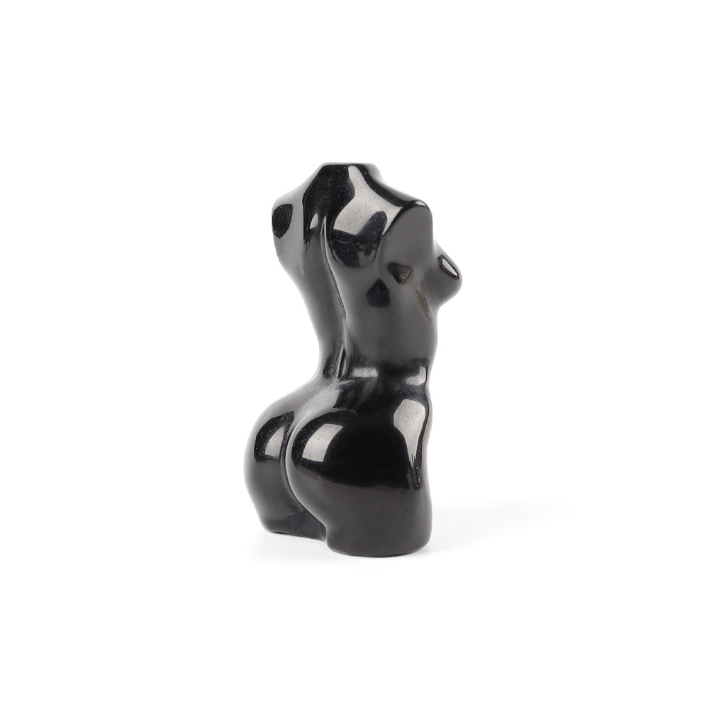 2.5 Inch Black Obsidian Crystal Figurine Carving