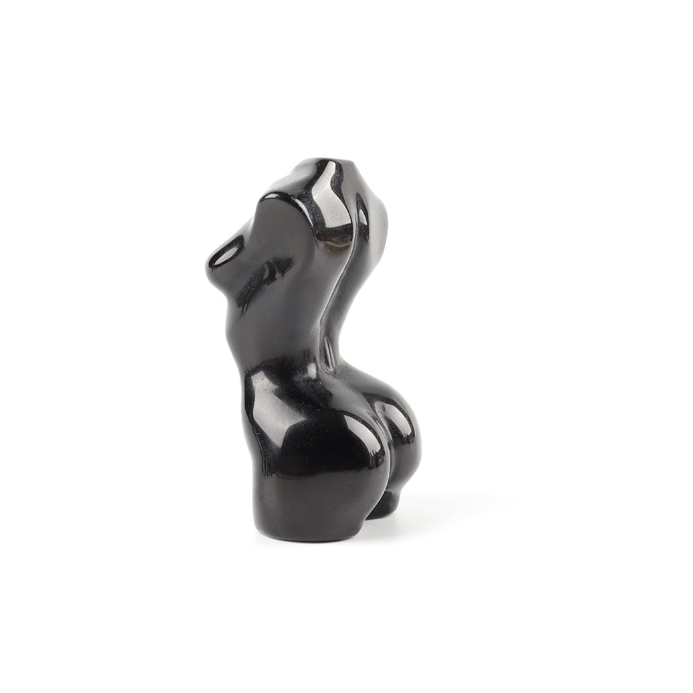 2.5 Inch Black Obsidian Crystal Figurine Carving