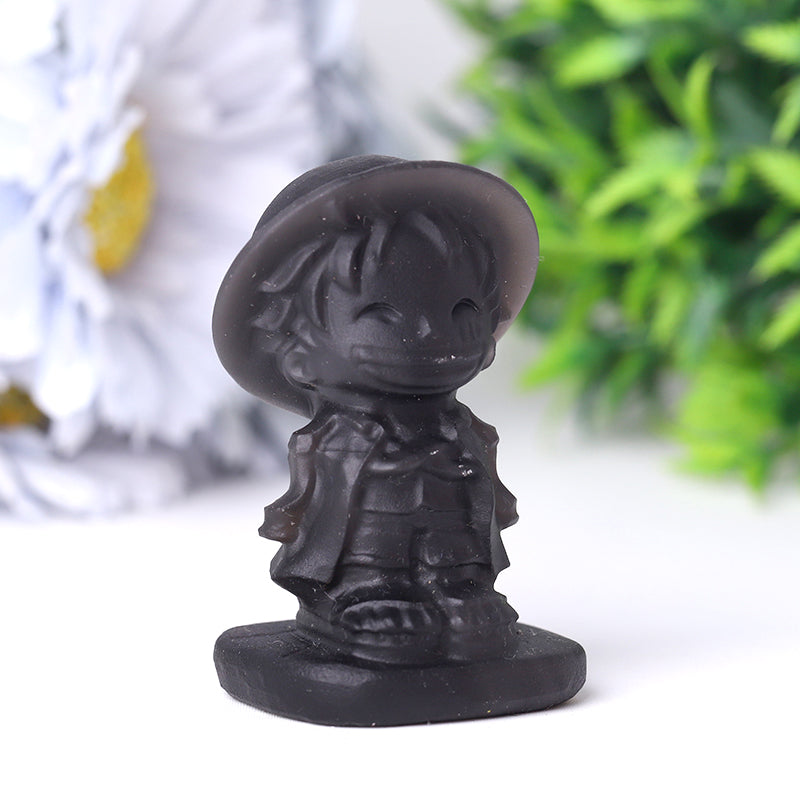 2.5 Inch Black Obsidian Spiritual Crystal Figurine