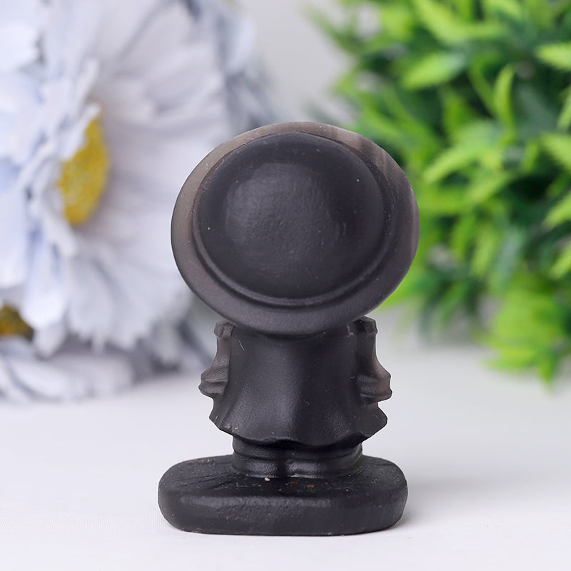 2.5 Inch Black Obsidian Spiritual Crystal Figurine