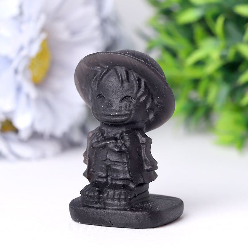 2.5 Inch Black Obsidian Spiritual Crystal Figurine