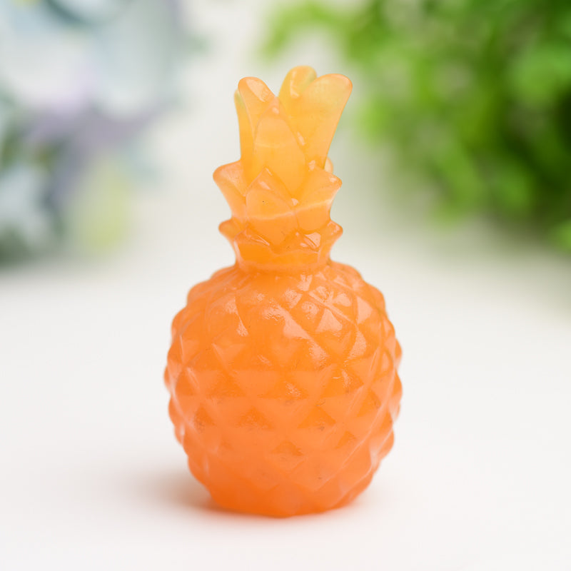 2.5 Inch Crystal Pineapple Figurine 100g Healing Carving