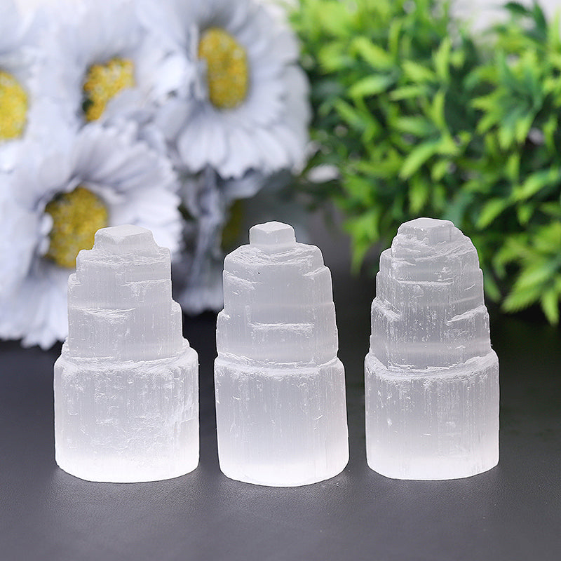 2.5 Inch Selenite Crystal Tower for Meditation & Energy