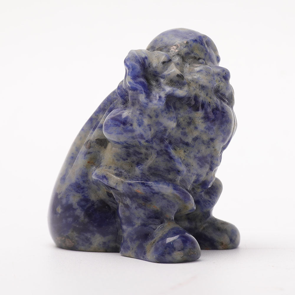 2.5 Inch Sodalite Santa Claus Crystal Figurine Decor