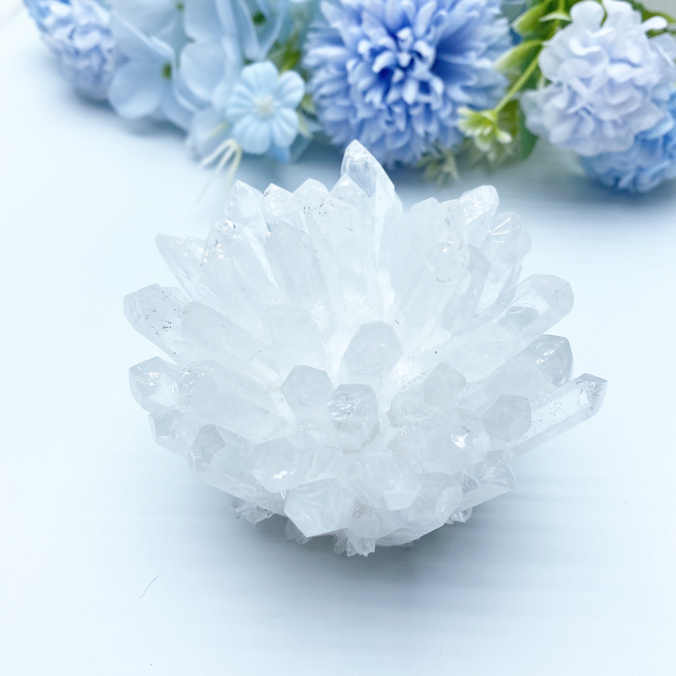 2.5x3.2 inch Clear Quartz Crystal Cluster for Healing & Meditation