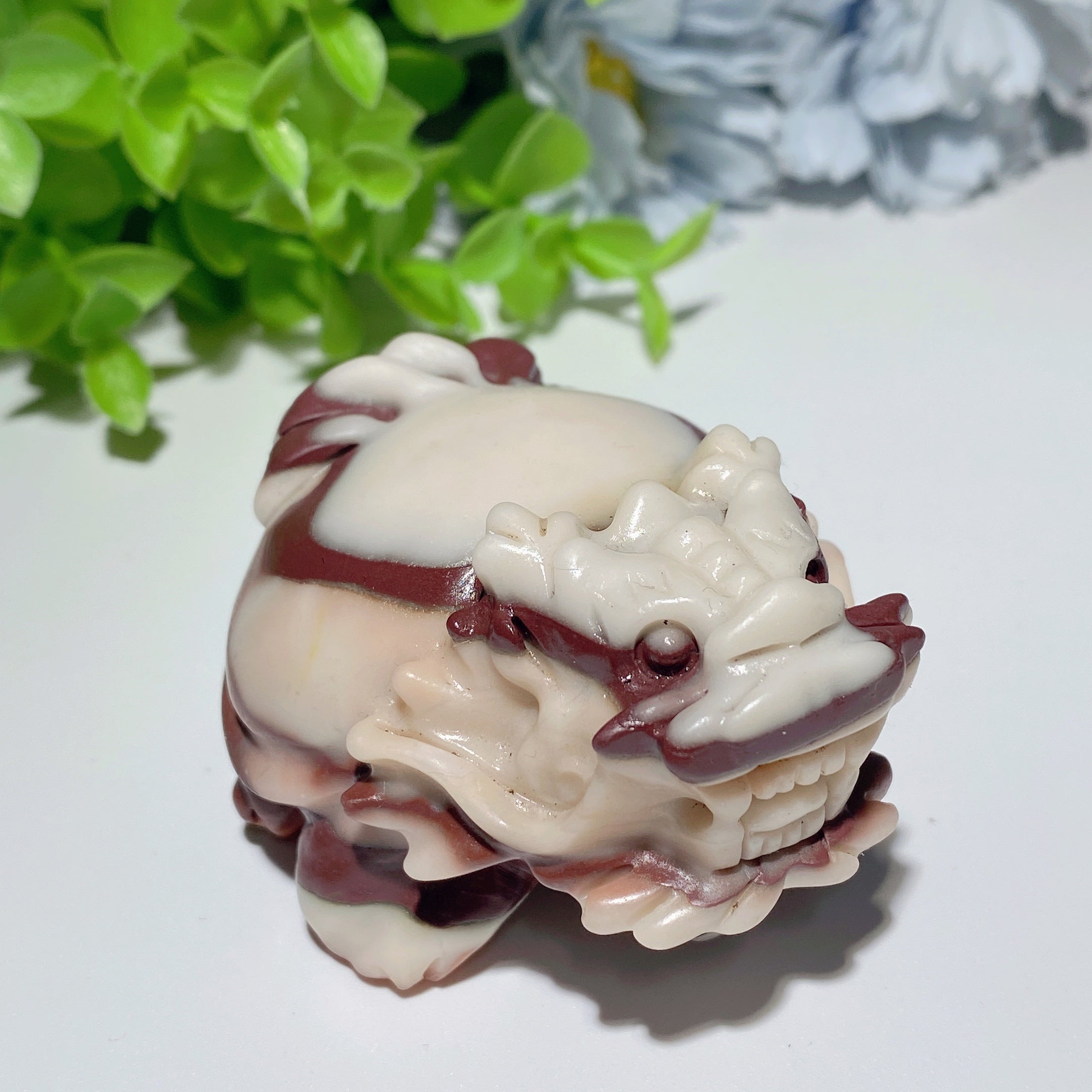 2.6 Inch Jade Pixiu Crystal Animal Carving for Healing