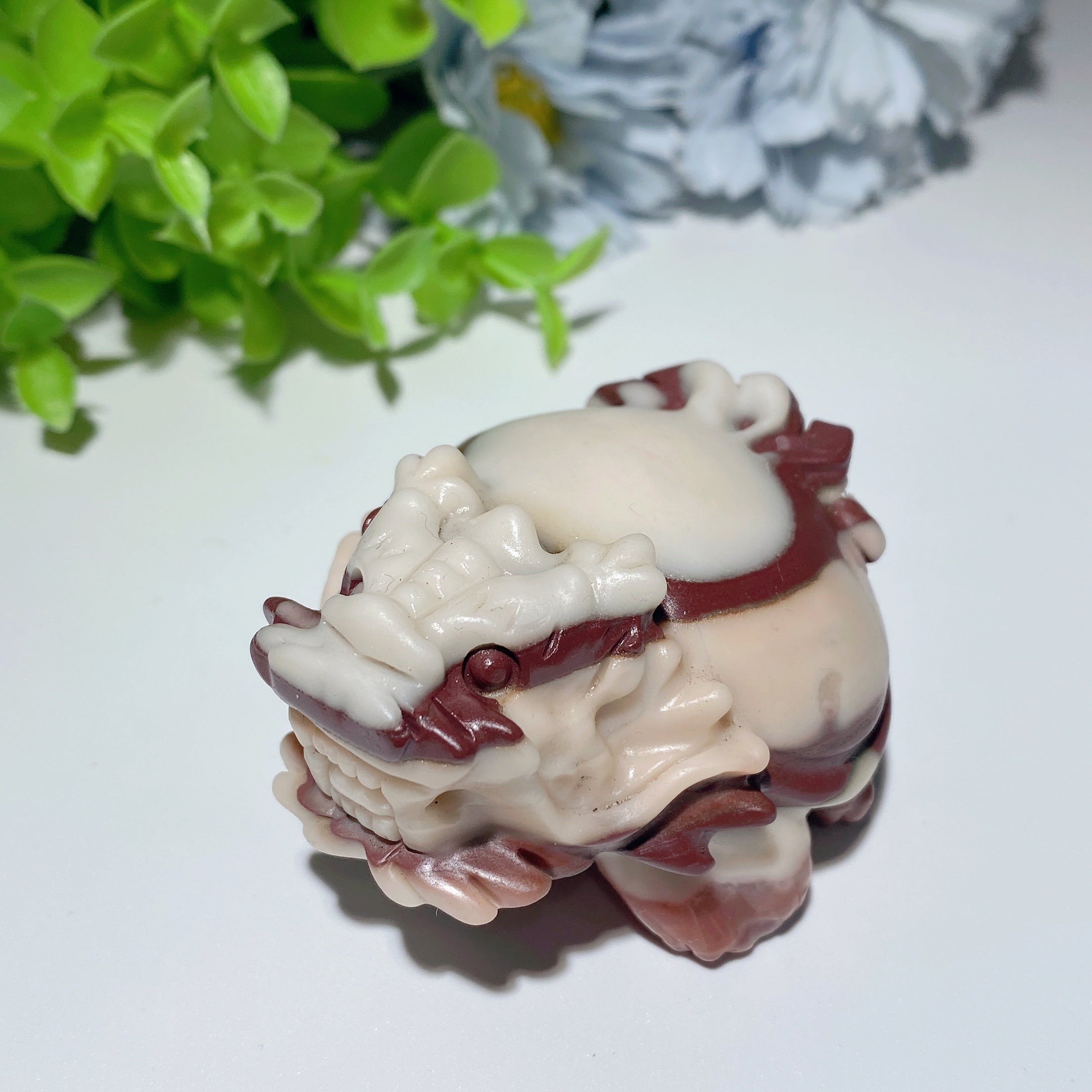 2.6 Inch Jade Pixiu Crystal Animal Carving for Healing