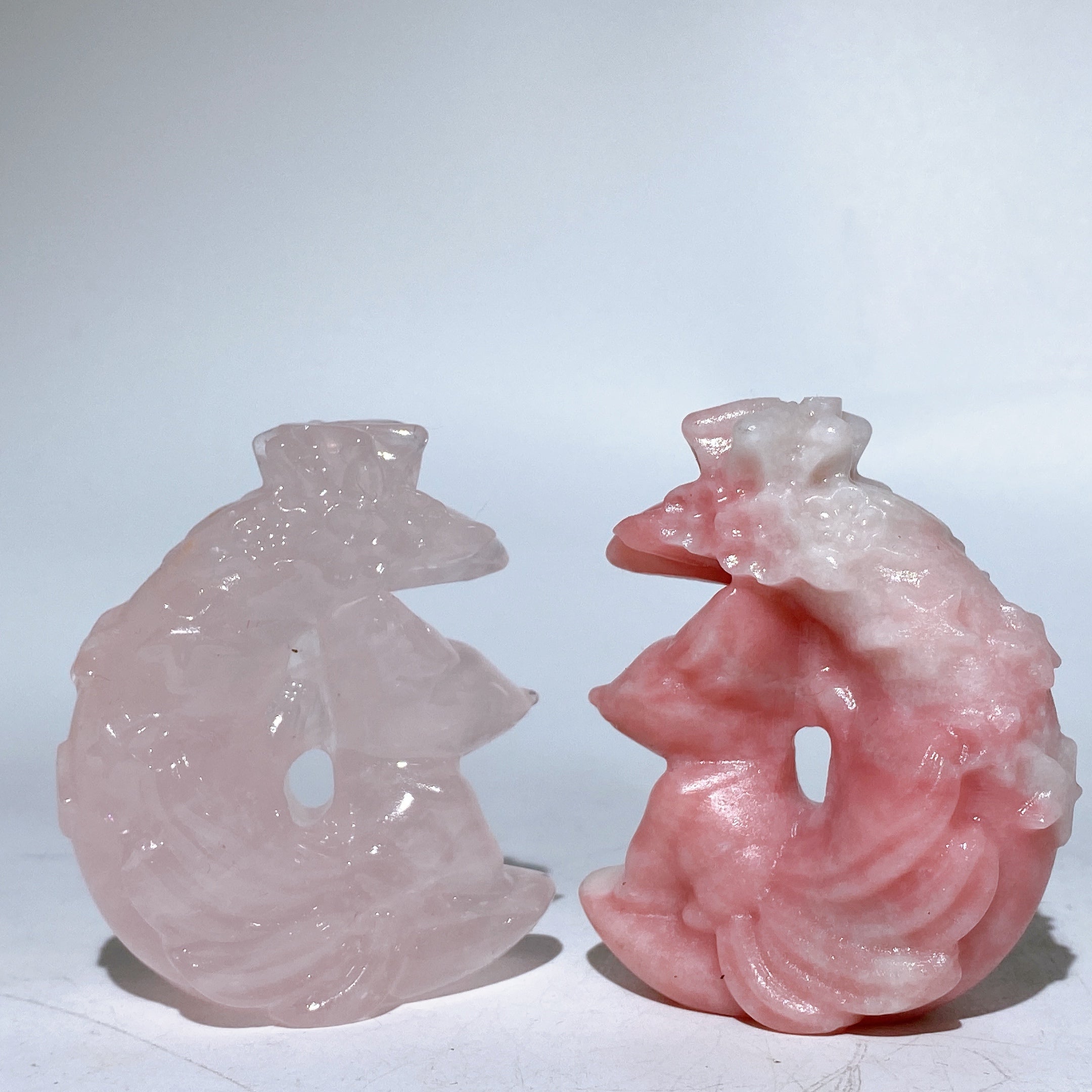 2.7-inch Crystal Fox Moon Carving Healing Figurine