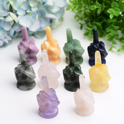2.7 inch Mixed Crystal Figurine Carving