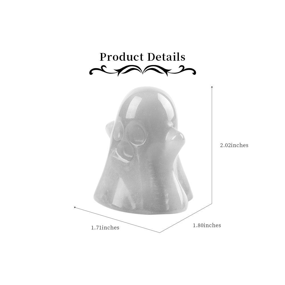 2" Hand Carved Lavikite Ghost Crystal Figurine