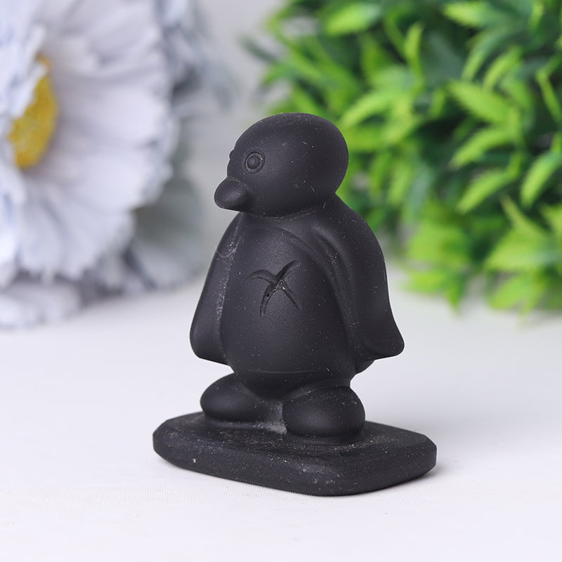 2 Inch Black Obsidian Crystal Animals | Hand Carved Figurines