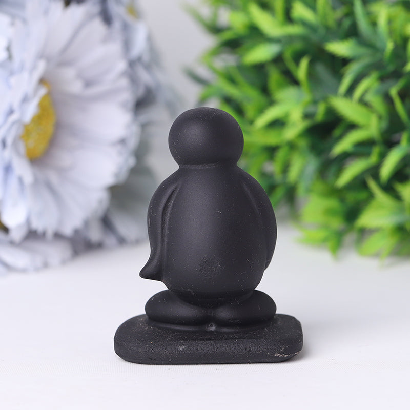 2 Inch Black Obsidian Crystal Animals | Hand Carved Figurines