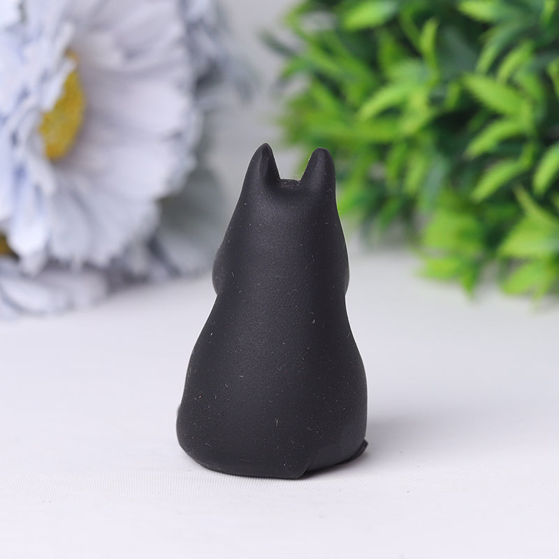 2 Inch Black Obsidian Crystal Animals | Hand Carved Figurines