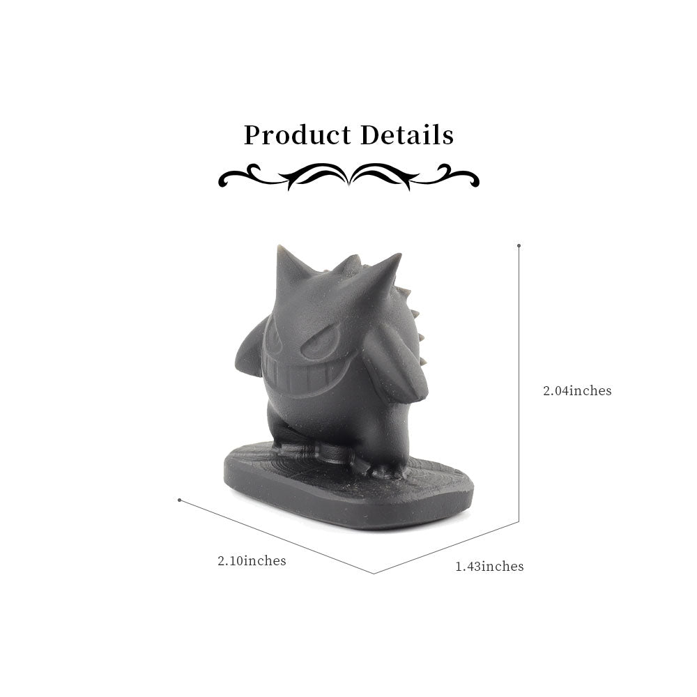 2-inch Black Obsidian Devil Carving Figure