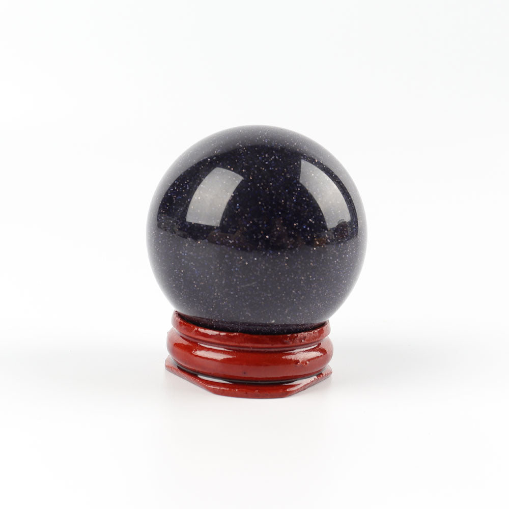 2-inch Blue Sandstone Crystal Sphere for Healing & Meditation