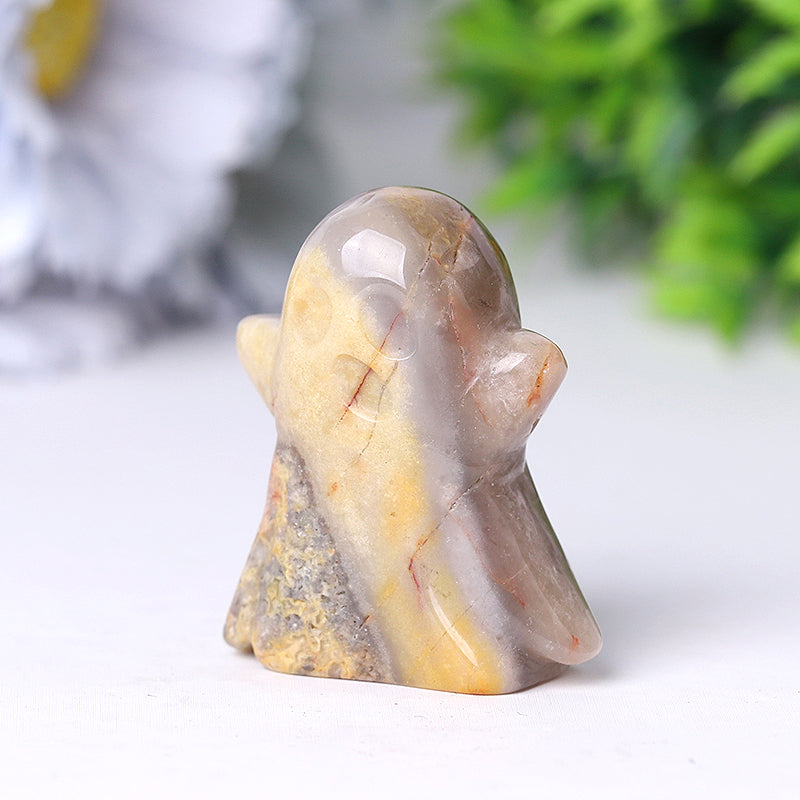 2 Inch Crazy Agate Ghost Crystal Figurine Carving