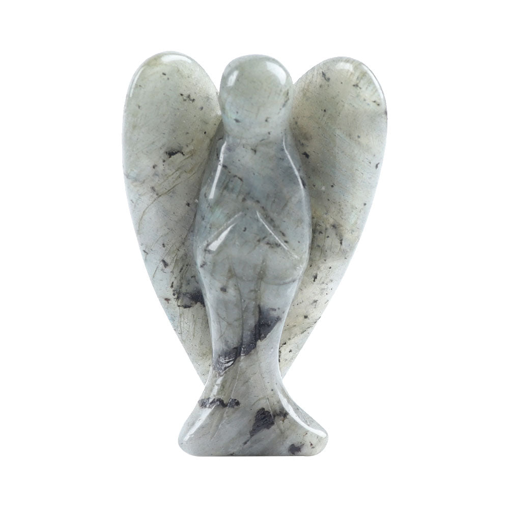 2-Inch Crystal Angel Carving Figurine Healing Energy