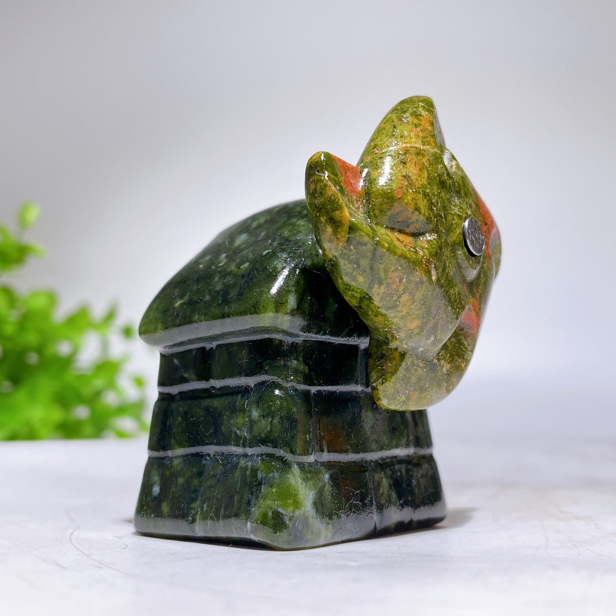 2-Inch Crystal Windmill House Figurine Carving for Healing