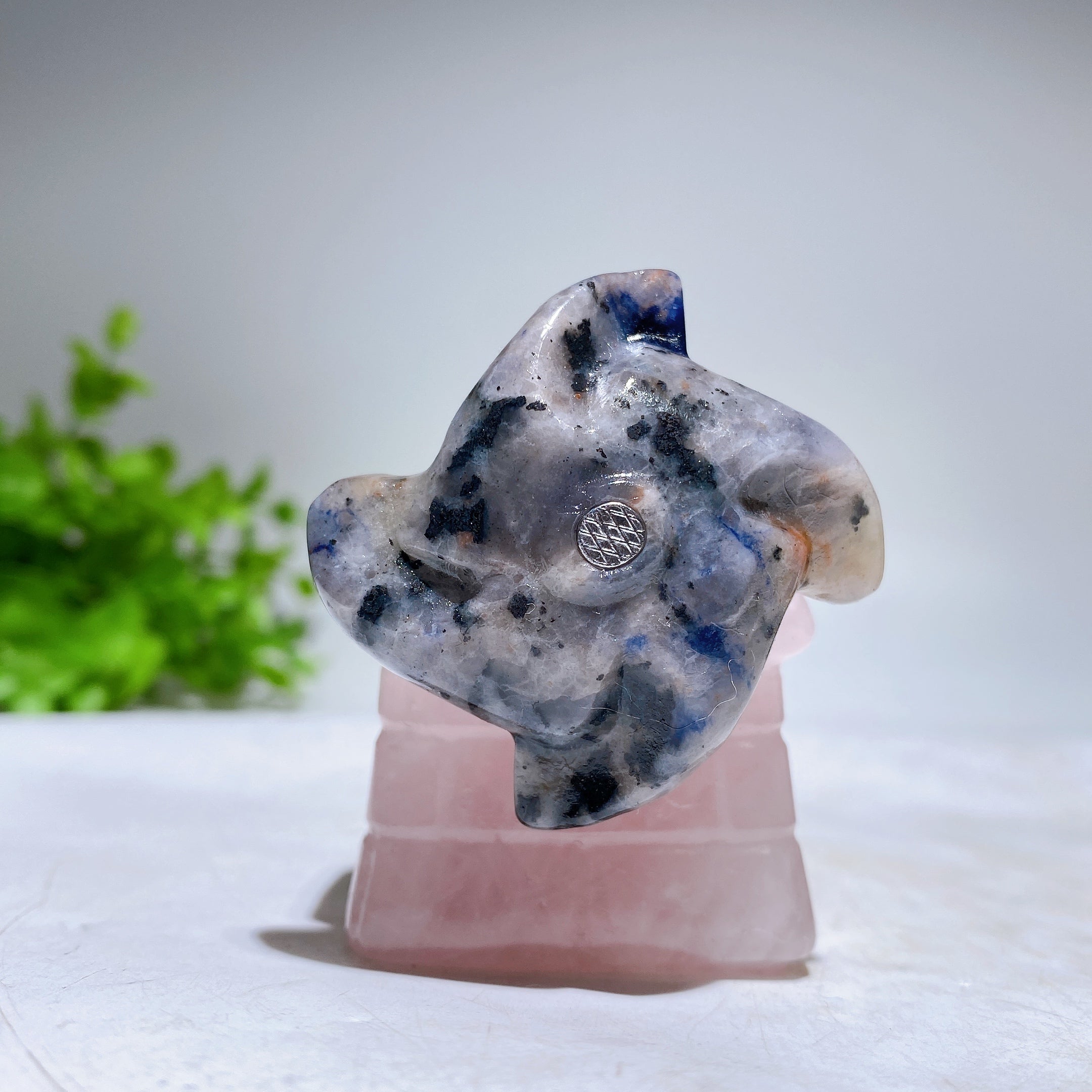 2-Inch Crystal Windmill House Figurine Carving for Healing