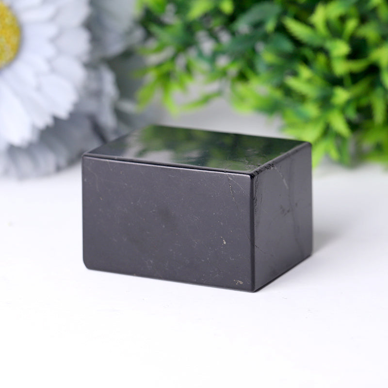 2-Inch Natural Shungite Healing Crystal Cube