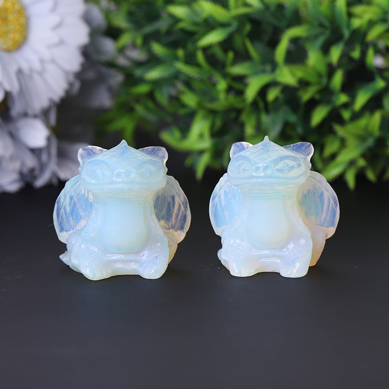 2-Inch Opalite Crystal Figurine Carving for Healing