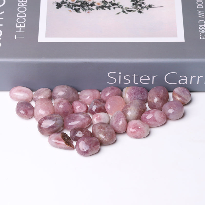 Pierres roulées en quartz rose violet de 20 à 30 cm pour la guérison