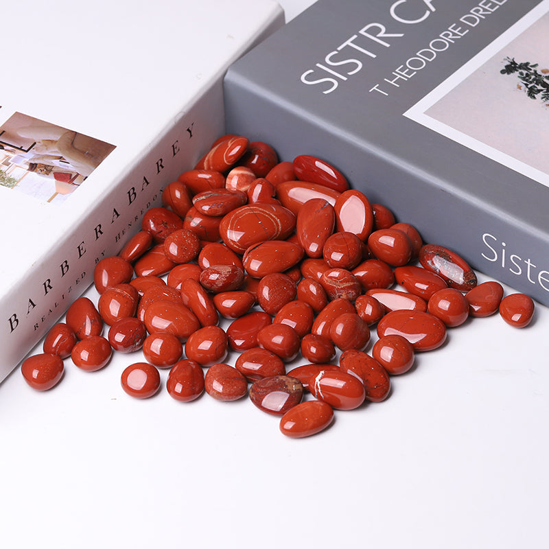 Pierres roulées en jaspe rouge naturel de 20 à 30 mm pour l'équilibre