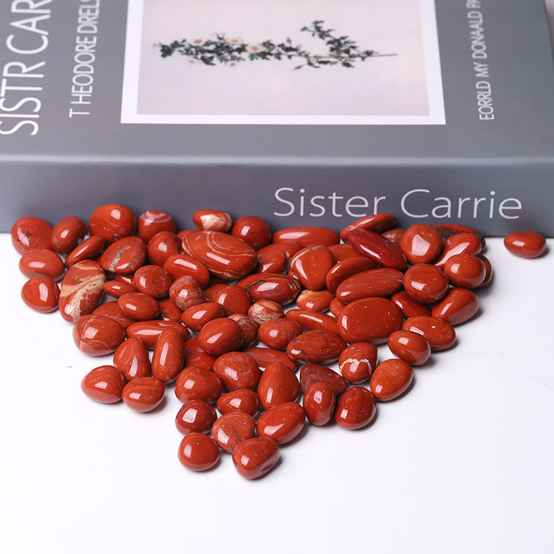 Pierres roulées en jaspe rouge naturel de 20 à 30 mm pour l'équilibre