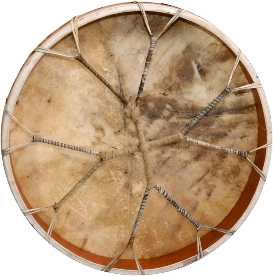 Tambour Chinois Fait Main En Bois Et Peau De Vache - 13 Pouces (33 Cm), Pour Danse Du Lion, Spectacles, Décoration Traditionnelle - 10