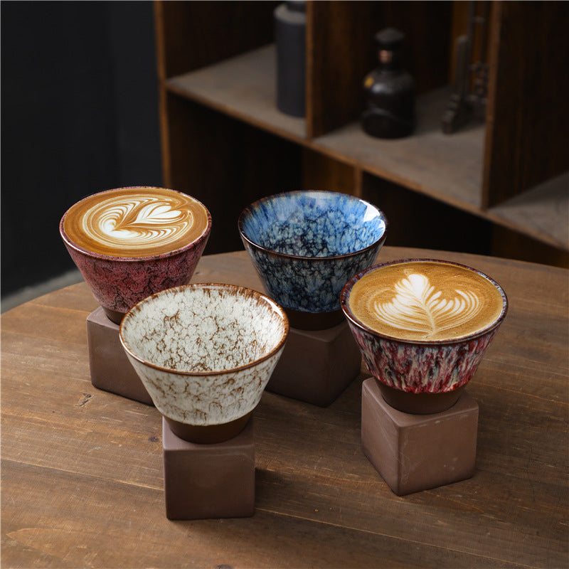 Tasse à café en céramique de 200 ml, idéale pour les rituels de décoration zen.