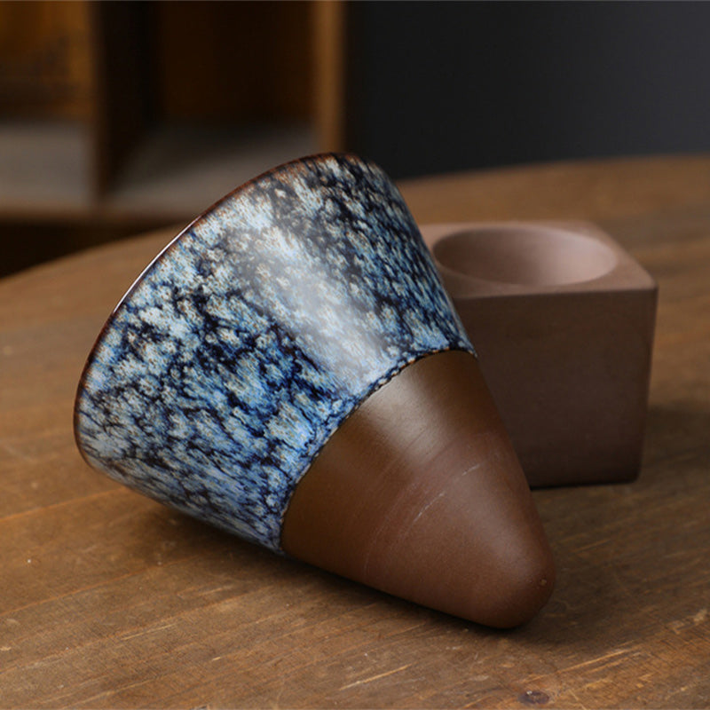 Tasse à café en céramique de 200 ml, idéale pour les rituels de décoration zen.