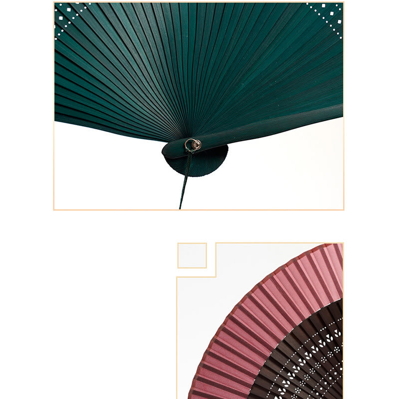 Éventail pliant en bambou de 20 cm | Éventail chinois à dégradé de couleurs