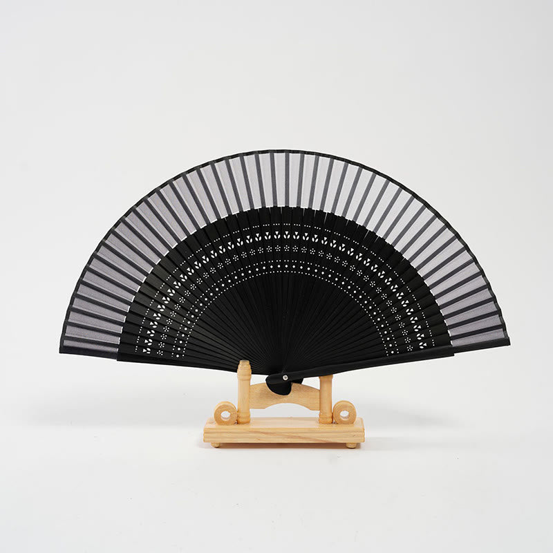 Éventail pliant en bambou de 20 cm | Éventail chinois à dégradé de couleurs