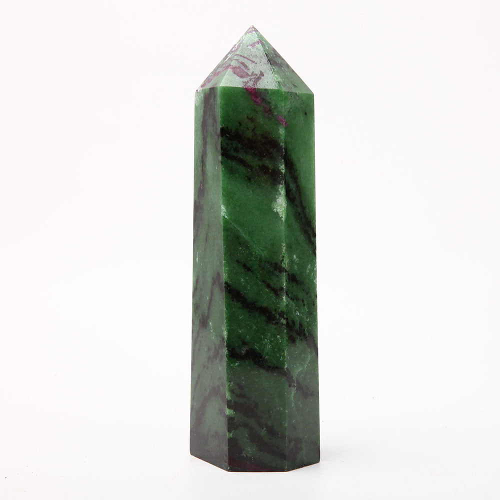 20cm Ruby in Zoisite Tower with Epidote for Healing Energy
