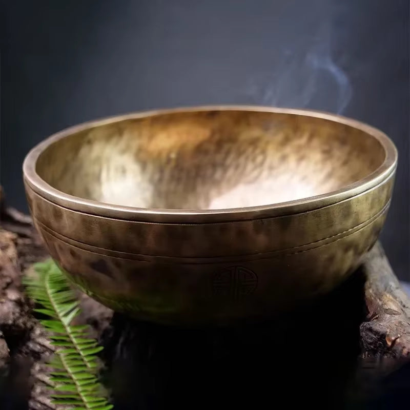 Buddhist Tibetan Singing Bowl Large Handmade Meditation Yoga Nepal Singing Bowls Professional Percussion Instruments Accessories