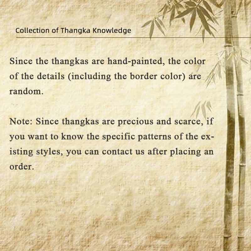 Peinture Thangka tibétaine de 21.65 pouces, décoration d'écriture Om Mani Padme Hum