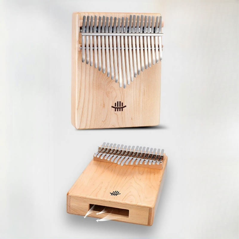 Piano à pouce Kalimba en acacia 21 touches pour la méditation