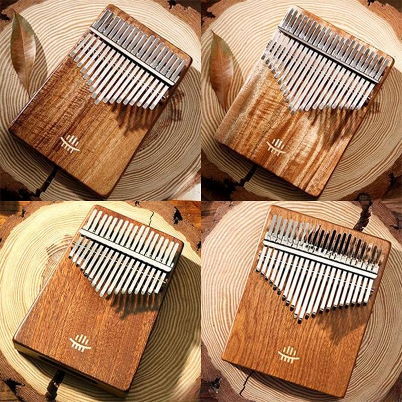 Piano à pouce Kalimba en acacia 21 touches pour la méditation