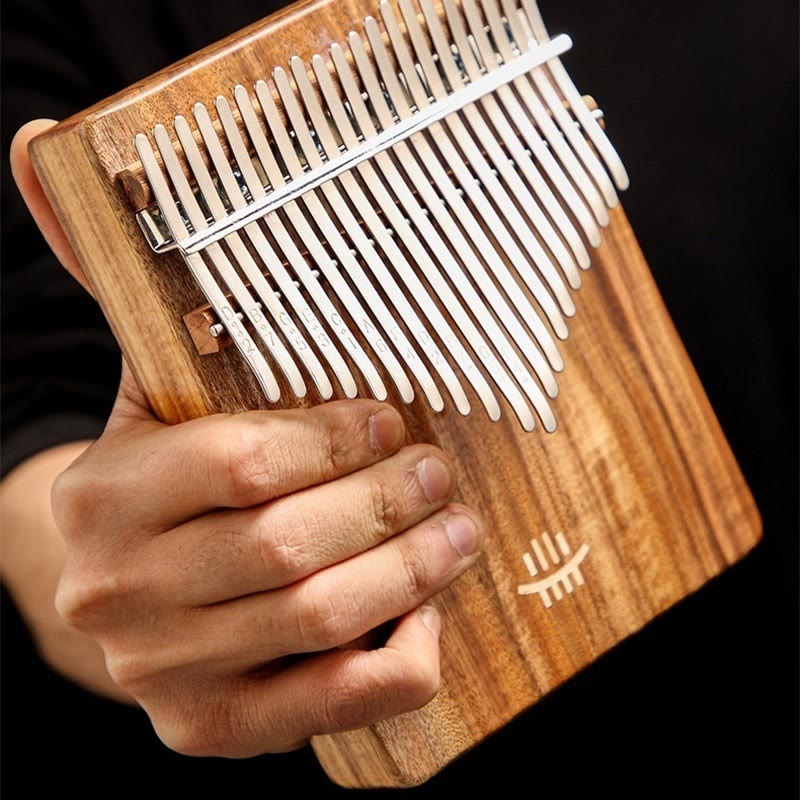 Piano à pouce Kalimba en acacia 21 touches pour la méditation