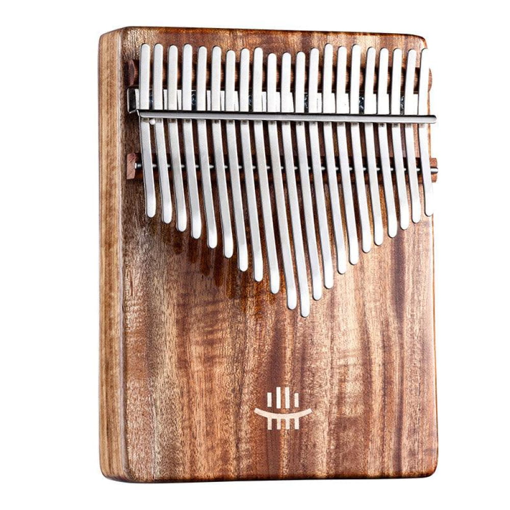 21 Key Acacia Wood Kalimba with Resonance Hole C Tone - 21 Keys / Acacia / Ore Metal Piano Keyboard