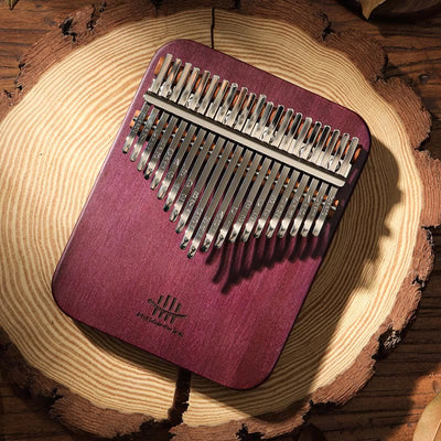 Kalimba portable en bois de Peltogyne à 21 touches
