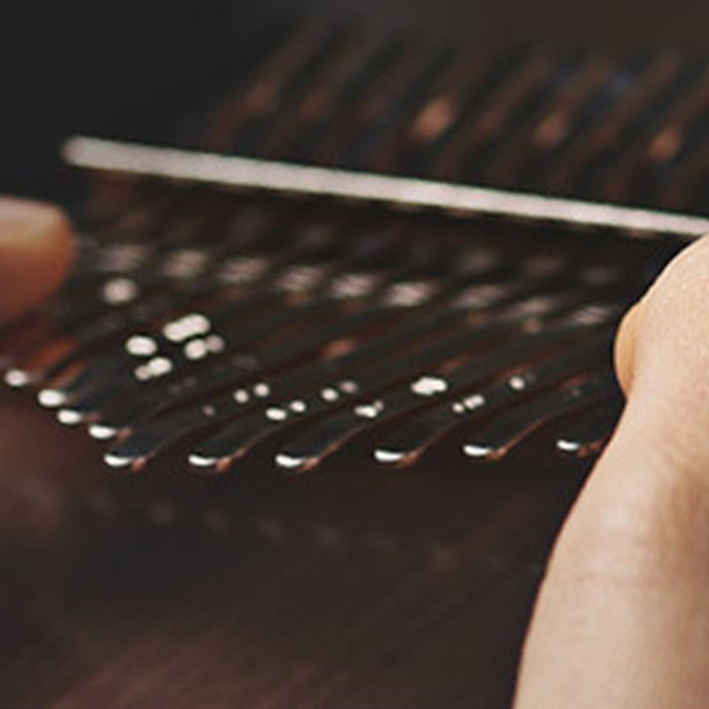 Kalimba 21 touches en noyer - Piano à pouce de méditation
